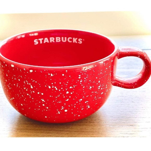 NEW Starbucks 2019 red speckled holiday mug 16 oz